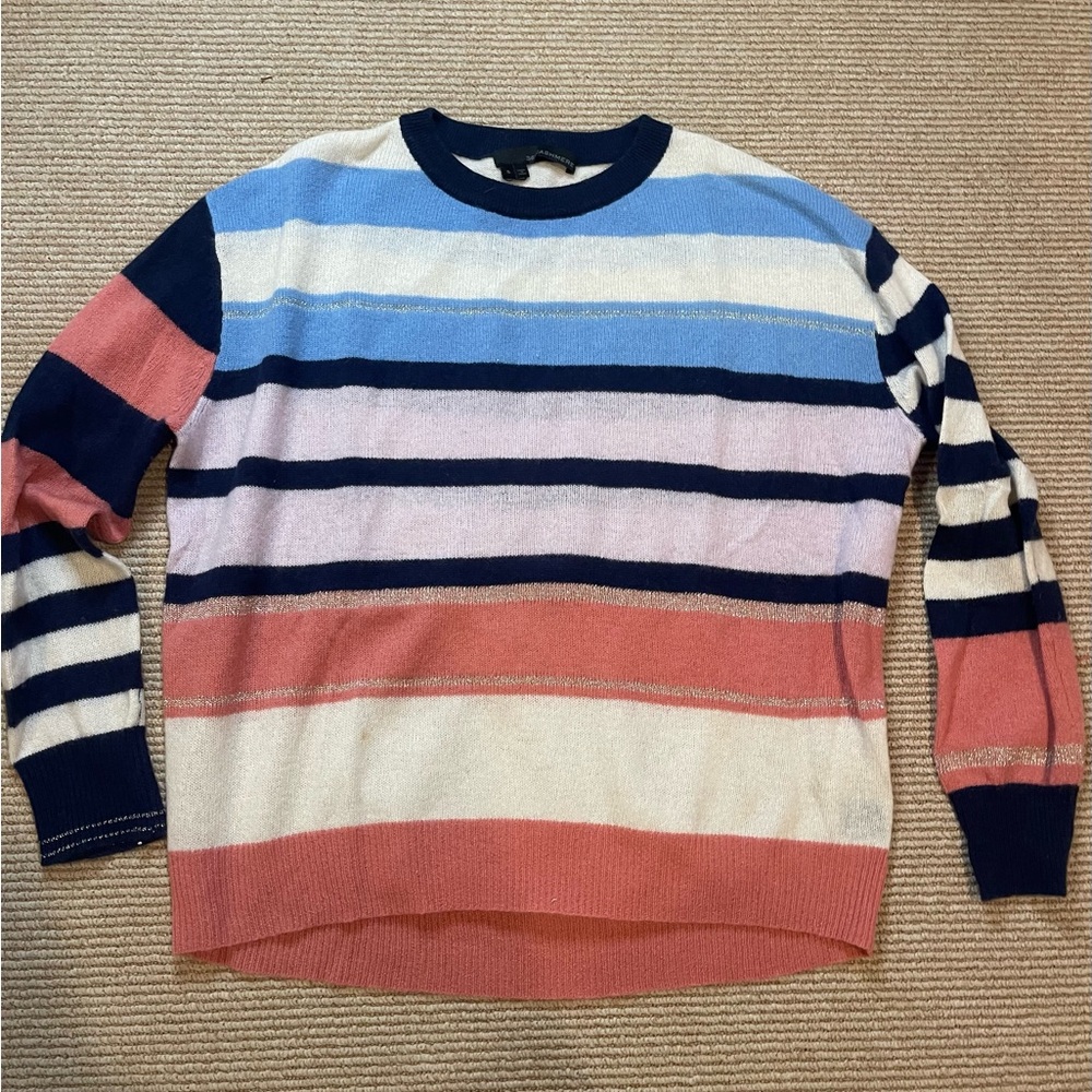 360 Cashmere Multicolor Striped Sweater - Picture 2 of 11
